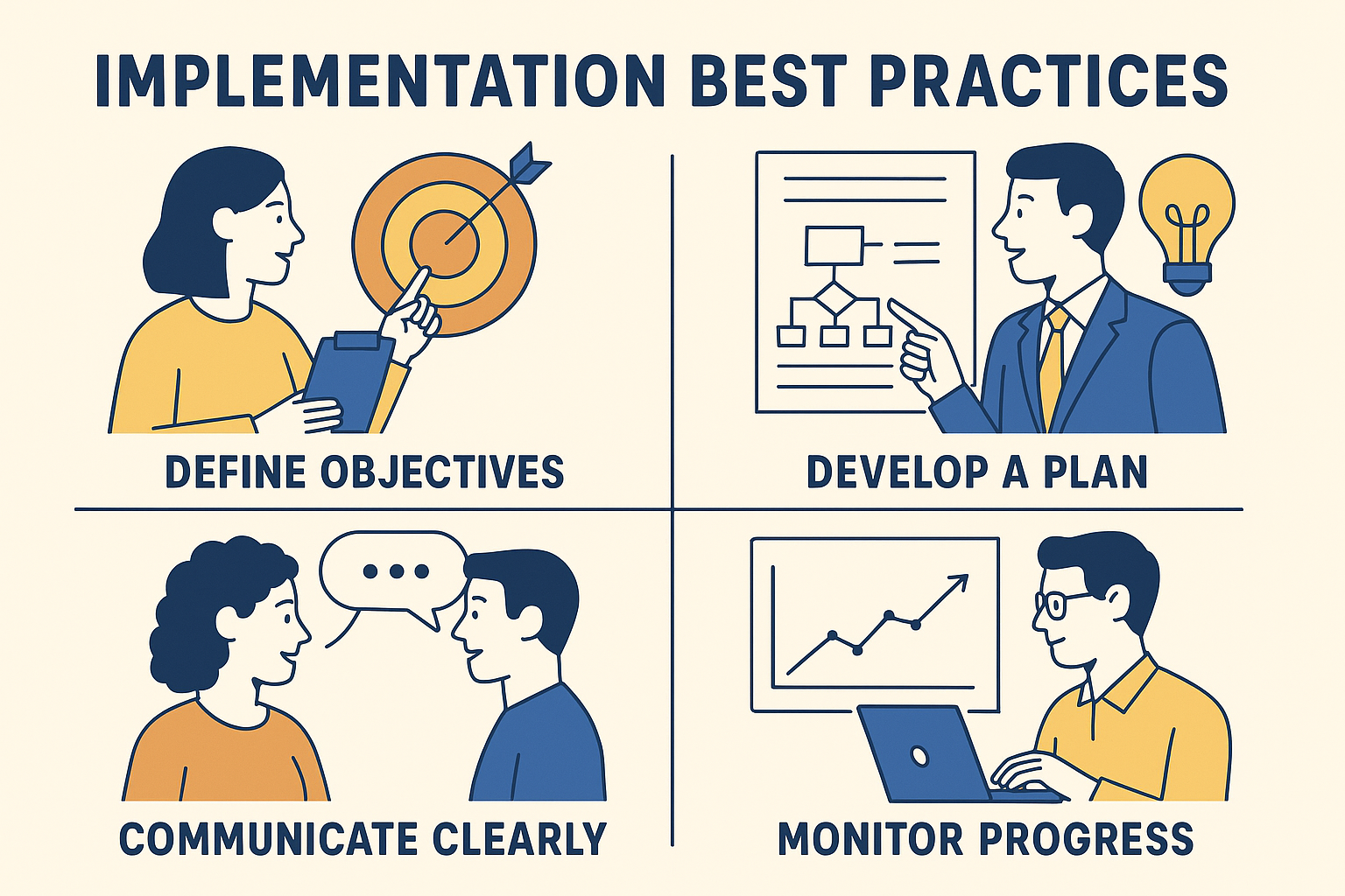 Practice Implementation Implementation Best Practices for KPI-Driven Success | Trivas Blog